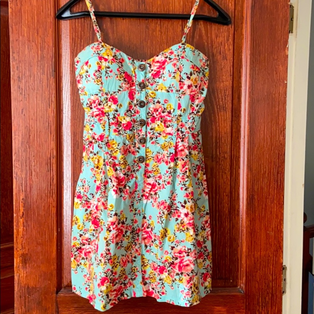 Purple Snow Floral Dress